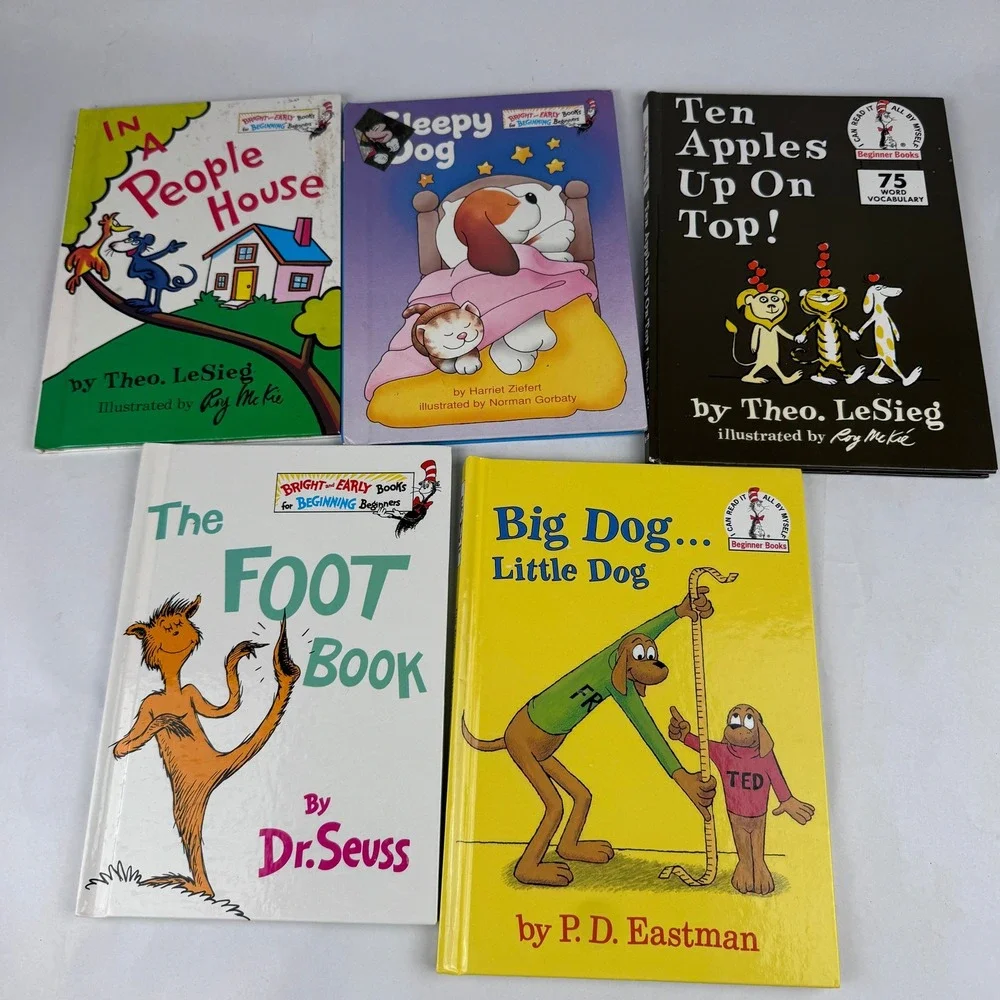 Dr Seuss Lot of 5 Hardback Childrens Books Bright and Early Books